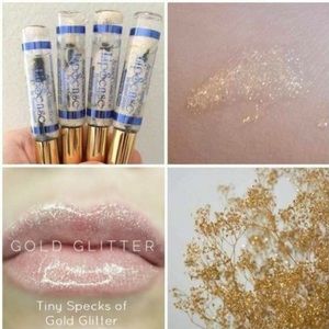 LIPSENSE * GOLD GLITTER GLOSS *